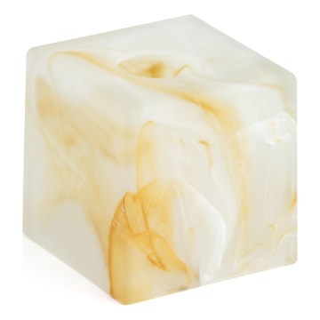 Udskiftningsglas til lysekrone E14 8,5x8 cm beige