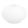 Udskiftningsglas til lysekrone E14 diameter 13,5 cm hvid