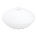 Udskiftningsglas til lysekrone E14 diameter 15 cm hvid