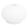 Udskiftningsglas til lysekrone E14 diameter 15 cm hvid