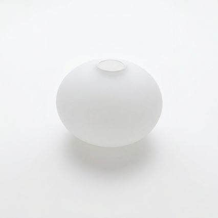 Udskiftningsglas til lysekrone E14 diameter 15 cm hvid