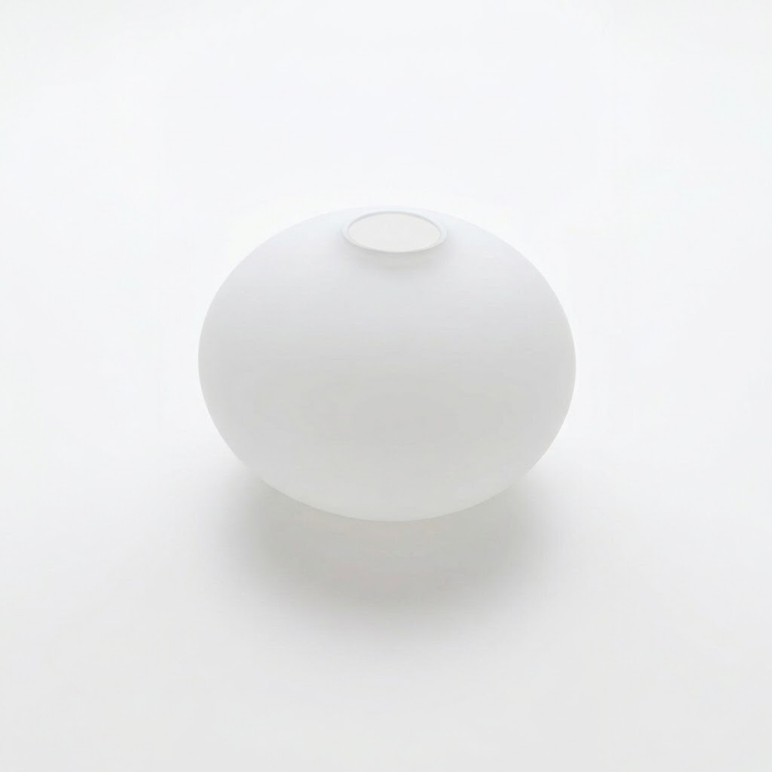 Udskiftningsglas til lysekrone E14 diameter 15 cm hvid