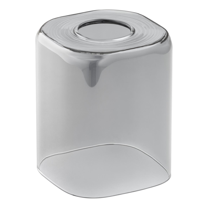 Udskiftningsglas til lysekrone E27 11x9,5 cm grå