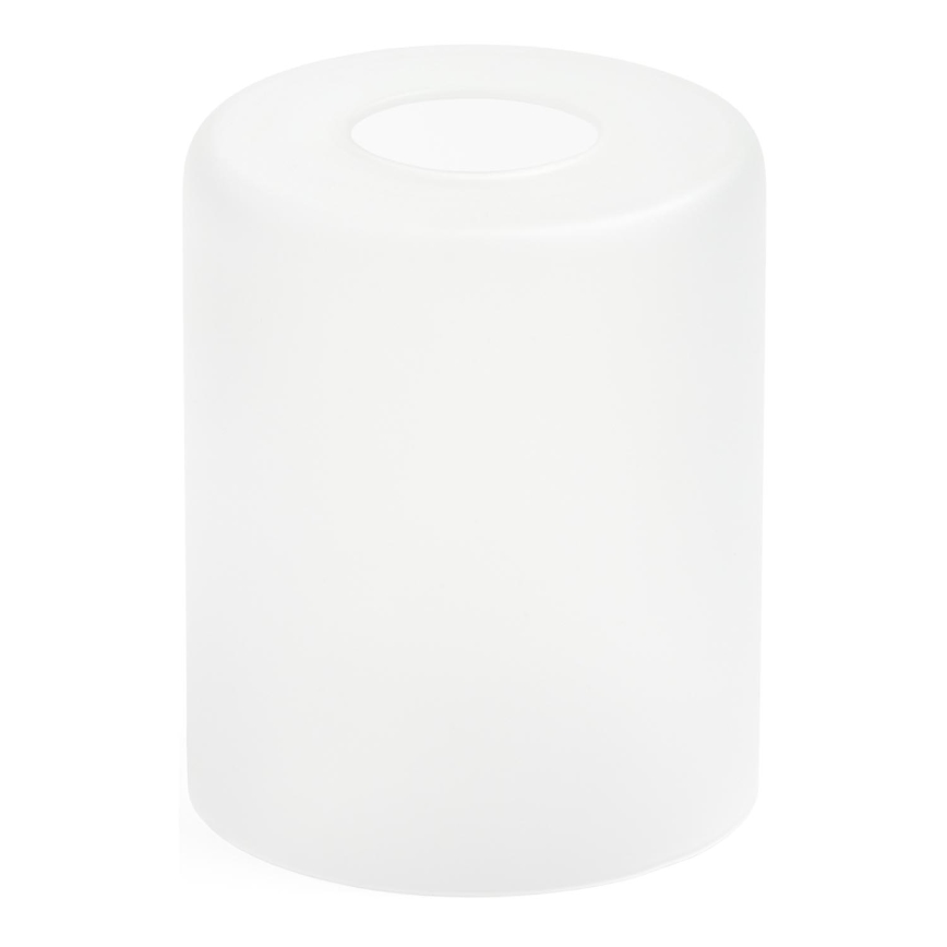 Udskiftningsglas til lysekrone E27 diameter 10 cm hvid