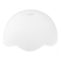 Udskiftningsglas til lysekrone E27 diameter 18,4 cm hvid