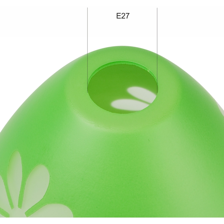Udskiftningsglas til lysekrone GARDEN E27 diameter 23 cm grøn