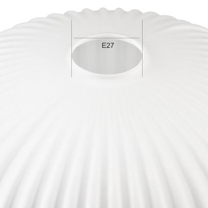 Udskiftningsglas til lysekrone HARMA E27 14x25 cm hvid