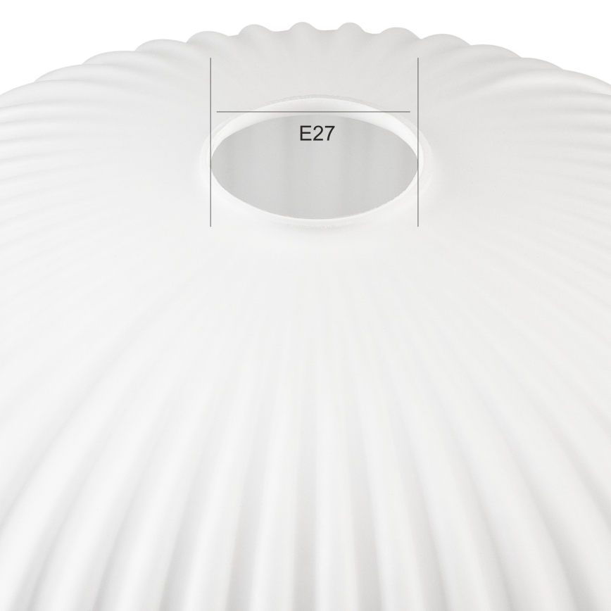 Udskiftningsglas til lysekrone HARMA E27 14x25 cm hvid