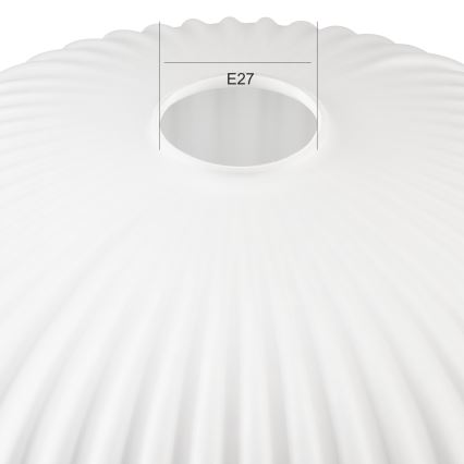 Udskiftningsglas til lysekrone HARMA E27 17x30 cm hvid