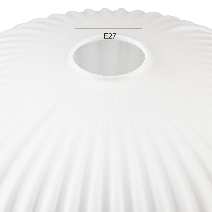 Udskiftningsglas til lysekrone HARMA E27 17x30 cm hvid