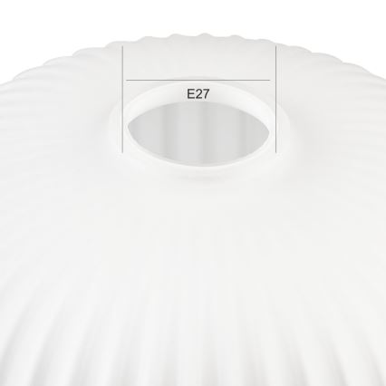 Udskiftningsglas til lysekrone HARMA E27 18x20 cm hvid