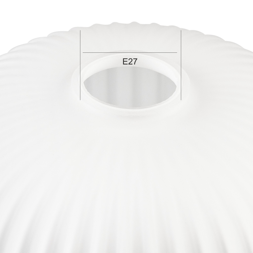 Udskiftningsglas til lysekrone HARMA E27 18x20 cm hvid