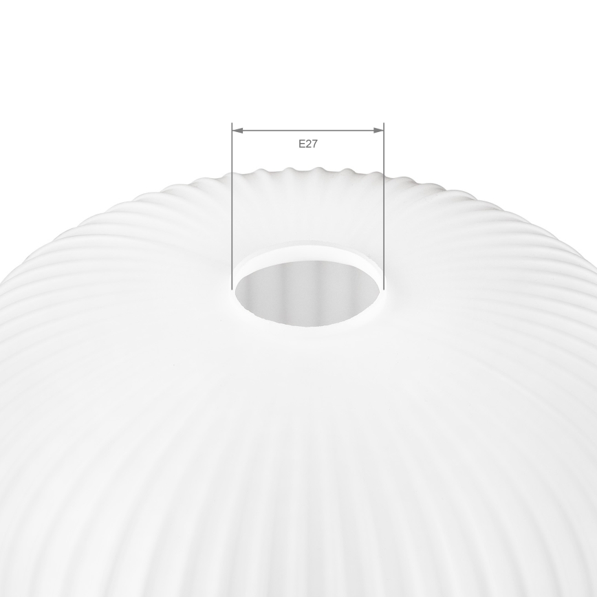 Udskiftningsglas til lysekrone HARMA E27 23x25 cm, hvid
