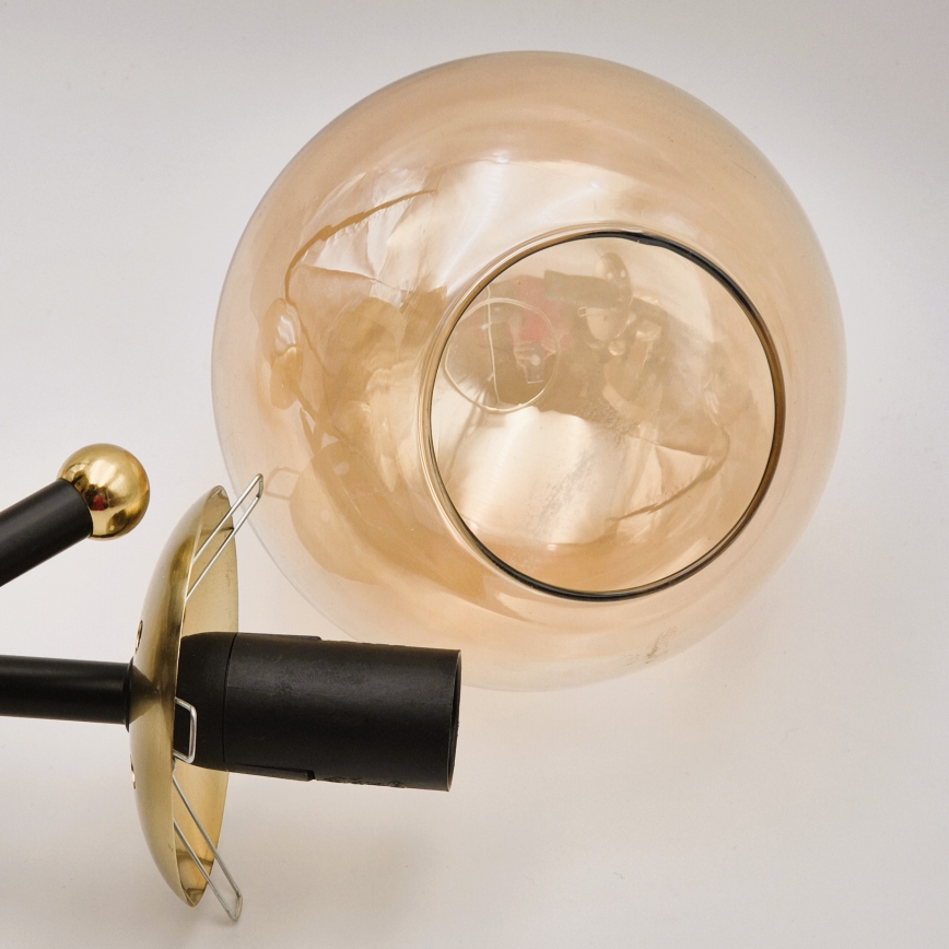 Udskiftningsglas til lysekrone MALENA E14 røget beige