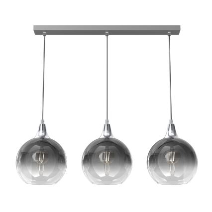 Udskiftningsglas til lysekrone MONTE E27 diameter 20 cm røget