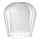 Udskiftningsglas til lysekrone PAULA E27 diameter 10 cm