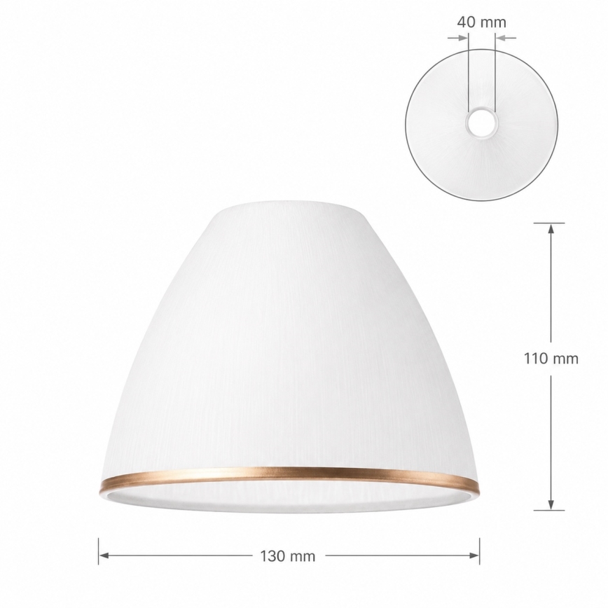Udskiftningslampeskærm - RETRO/ANTICO II 02903 E27 113x110 mm
