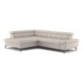 Udsnappelig hjørnesofa i L-form MARANO venstrevendt beige