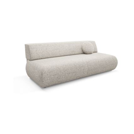 Udtrækbar 3-personers sovesofa med opbevaringsrum PRATO beige