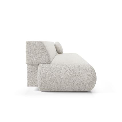 Udtrækbar 3-personers sovesofa med opbevaringsrum PRATO beige