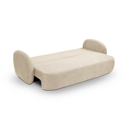 Udtrækbar 3-personers sovesofa OLBIA beige