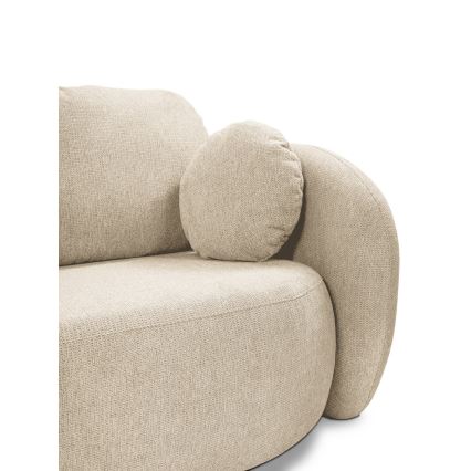 Udtrækbar 3-personers sovesofa OLBIA beige