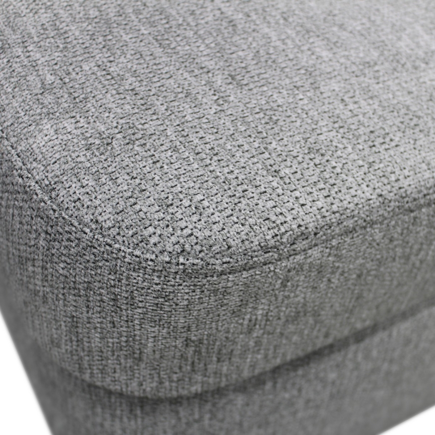 Udtrækbar U-formet hjørnesofa med opbevaring SERPA, venstrevendt, grå