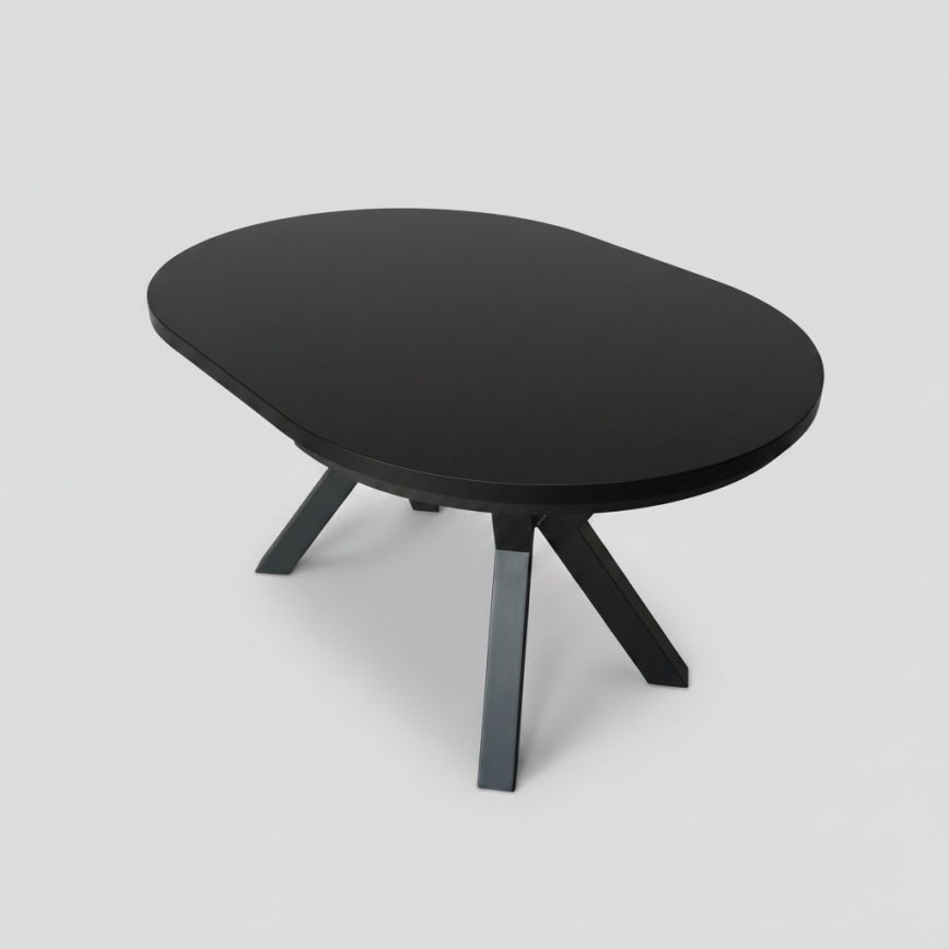Udtrækkeligt spisebord CONVI 100/140x77 cm, sort
