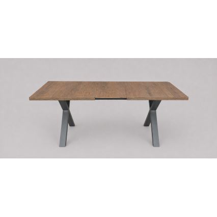 Udtrækkeligt spisebord DOMO 150/190x80 cm Lefkas-eg/sort