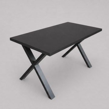 Udtrækkeligt spisebord DOMO 150/190x80 cm sort