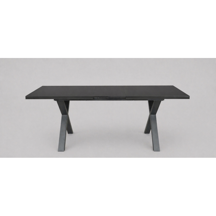 Udtrækkeligt spisebord DOMO 150/190x80 cm sort