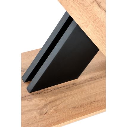Udtrækkeligt spisebord DROM 130/175x85 cm wotan-eg/sort