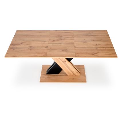 Udtrækkeligt spisebord DROM 130/175x85 cm wotan-eg/sort