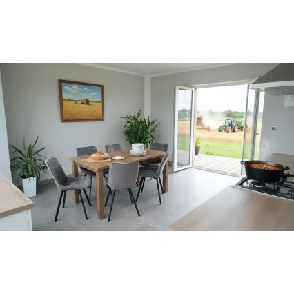 Udtrækkeligt spisebord LIAM i egetræ