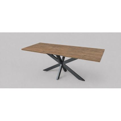 Udtrækkeligt spisebord SAMLE 150/190x80 cm lefkas-eg/sort
