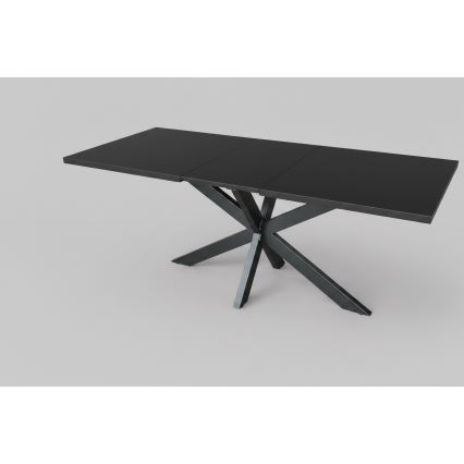Udtrækkeligt spisebord SAMLE 150/190x80 cm sort