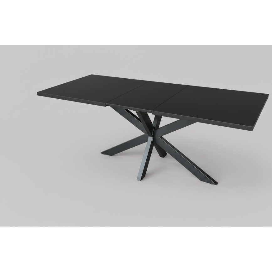Udtrækkeligt spisebord SAMLE 150/190x80 cm sort