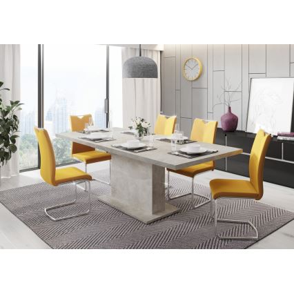 Udtrækkeligt spisebord STRAP, grå beton