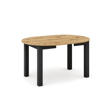 Udtrækkeligt spisebord WILY, artisan-eg/sort
