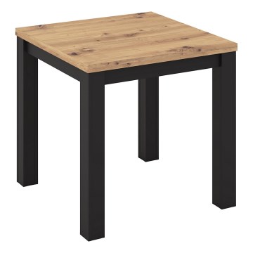Udtrækkeligt spisebord ZARO eg artisan/sort
