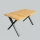 Udtræks-spisebord DOMO 150/190x80 cm eg craft/sort
