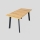 Udtræksbord KERNO 150/190x80 cm eg craft/sort