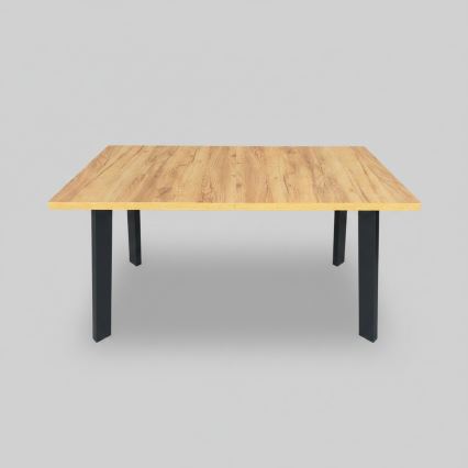 Udtræksbord KERNO 150/190x80 cm eg craft/sort