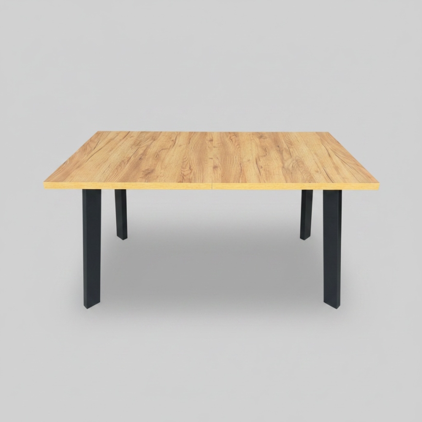 Udtræksbord KERNO 150/190x80 cm eg craft/sort