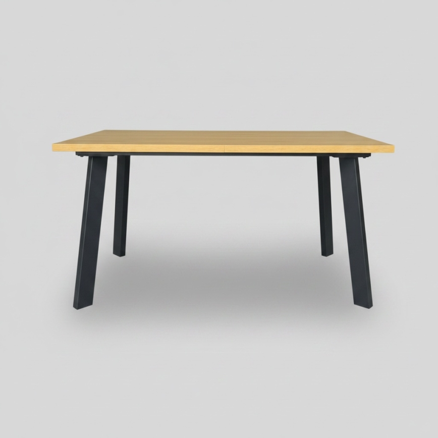 Udtræksbord KERNO 150/190x80 cm eg craft/sort