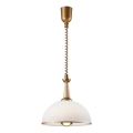 Udtrækslampe CHIARA 1xE27/60W/230V beige/bøg