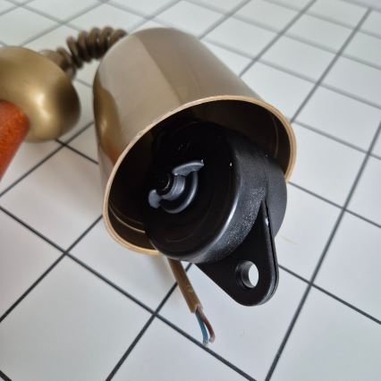 Udtrækslampe CHIARA 1xE27/60W/230V beige/bøg