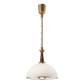 Udtrækslampe CHIARA 1xE27/60W/230V brun/bøg
