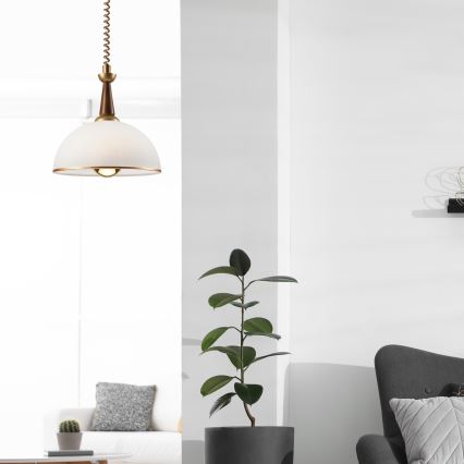 Udtrækslampe CHIARA 1xE27/60W/230V brun/bøg