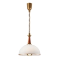 Udtræksloftlampe CHIARA 1xE27/60W/230V mørkebrun/bøg